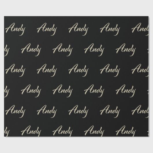 Andy Vorname Name edles Geschenkpapier Papier (Flach)