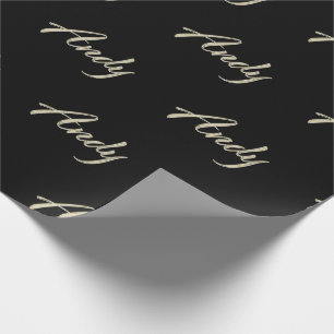 Andy Vorname Name edles Geschenkpapier Papier