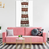 Andy Warhol - Das Souperkleid Leinwanddruck (Insitu (Wohnzimmer))