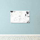 Andy Warhol - Karte des östlichen U.S.R. Leinwanddruck (Insitu (Holzboden))