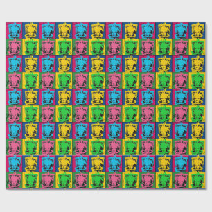 Andy Warhol Skibidi Toilette Pop Art Geschenkpapier