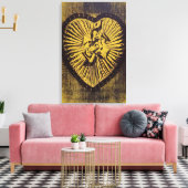 Andy Warhol - Yellow Candy Box Leinwanddruck (Insitu (Wohnzimmer))