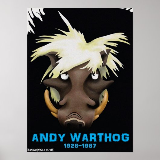 Andy Warthog Print Poster (Vorne)