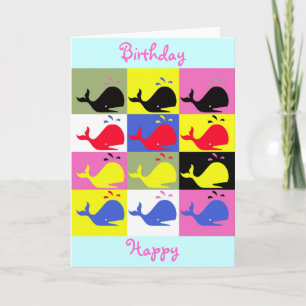 Andy Whale-Hole™_"Birthday Happy" Gruß Karte