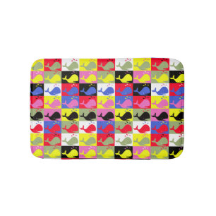 Andy Whale-Hole™ pattern_Lots o' kleine Wale Badematte