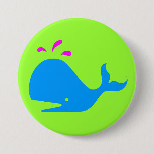 Andy Whale Singletons_aqua,magenta auf grün Button