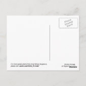 Andy Whale Singletons_black, blau Postkarte (Rückseite)