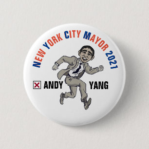 Andy Yang für NYC Mayor 2021 Button