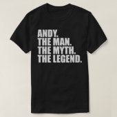 AndyAndy Name Andy Vorname T-Shirt (Design vorne)