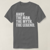 AndyAndy Name Andy Vorname T-Shirt (Design vorne)
