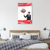 ANDYs BAR MITZVAH-SIGN AN BORD-GERÄTET Leinwanddruck (Insitu (Schlafzimmer))