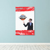 ANDYs BAR MITZVAH-SIGN AN BORD-GERÄTET Leinwanddruck (Insitu (Holzboden))