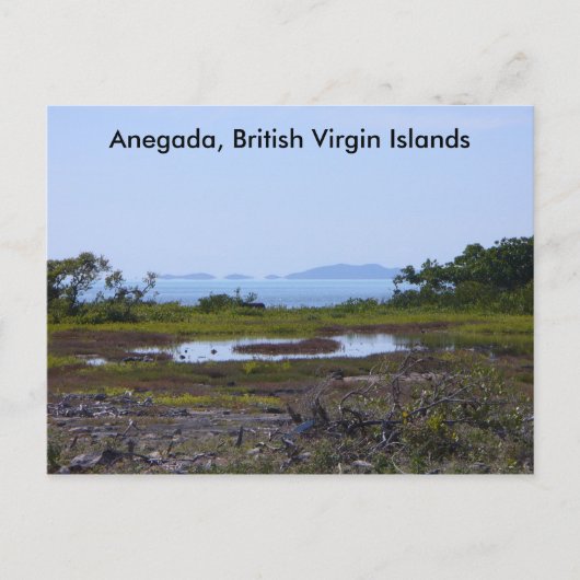 Anegada BVI Postkarte (Vorderseite)