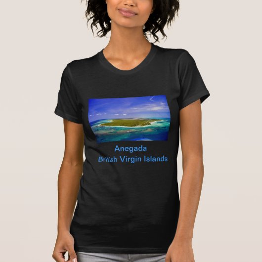 Anegada Insel/Flagge B.V.I T-Shirt (Vorderseite)