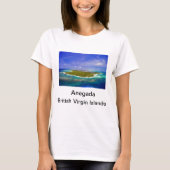 Anegada Insel/Flagge Spitzen-B.V.I. T-Shirt (Vorderseite)