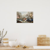 Anekdote an der Schlacht von Trafalgar Poster (Küche)