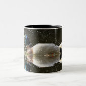 (Anekdoten platyrhyncus), nachher rüttelnd weg vom Zweifarbige Tasse (Mittel)