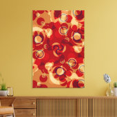 Anemidelikate Abstrakt Art Wrapped Canvas Leinwanddruck (Insitu (Wohnzimmer))