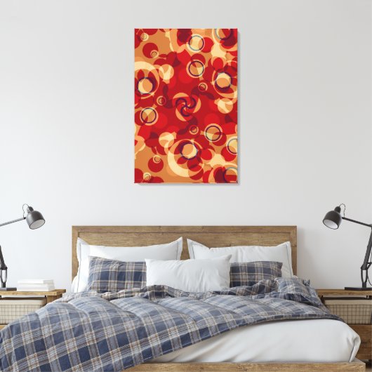 Anemidelikate Abstrakt Art Wrapped Canvas Leinwanddruck (Insitu (Schlafzimmer))