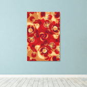 Anemidelikate Abstrakt Art Wrapped Canvas Leinwanddruck (Insitu (Holzboden))