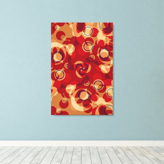 Anemidelikate Abstrakt Art Wrapped Canvas Leinwanddruck (Insitu (Holzboden))