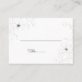 Anemon auf der White Flat Platzkarte (Vorderseite)