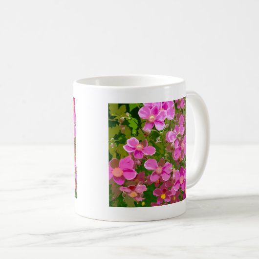 Anemon-Blume Kaffeetasse (VorderseiteRechts)