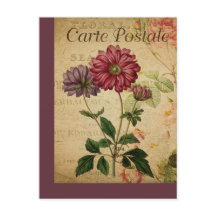 Anemon der Vintagen botanischen Postkarte