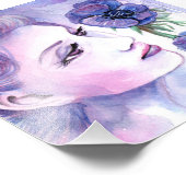 Anemon Fotodruck (Ecke)