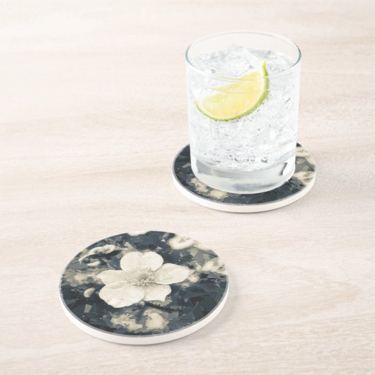 Anemon Sandstein Untersetzer (Seite)