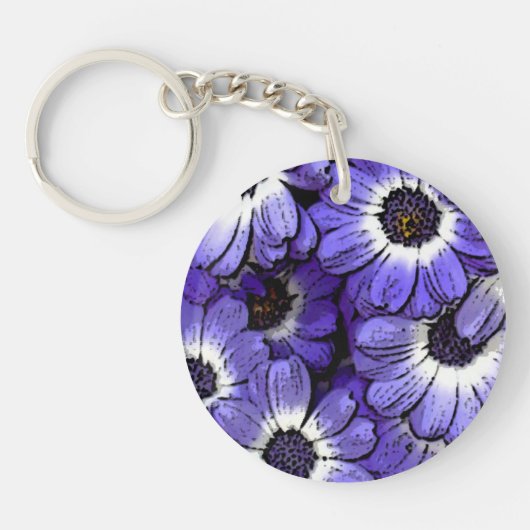 Anemon Schlüsselanhänger (Vorderseite)