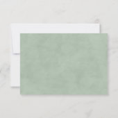 Anemon und Dusty Green Eukalyptus RSVP Karte (Rückseite)