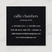 Anemon und Eukalyptus Floral Quadratische Visitenkarte (Rückseite)