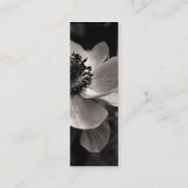 Anemone 2 Sepia Foto Mini Business Cards Mini Visitenkarte (Rückseite)