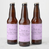 Anemone auf den Labels für leichte Lilac-Bierflasc Bierflaschenetikett (Flaschen)