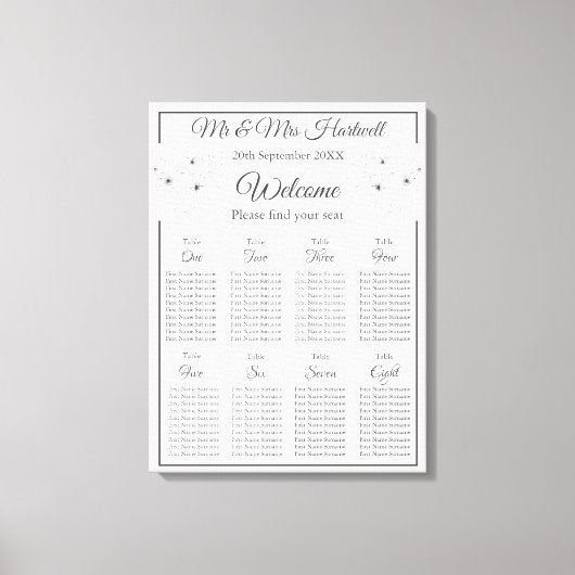 Anemone auf der White Seats Chart~ Leinwanddruck (Vorderseite)
