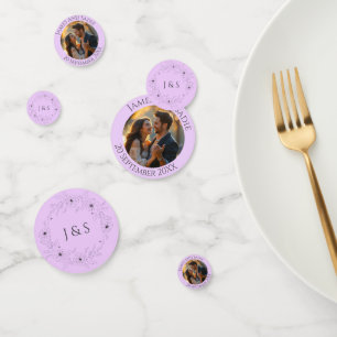 Anemone auf Helllila Foto Hochzeitskonfetti Konfetti