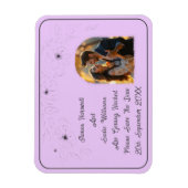 Anemone auf Light Lilac Magnet (Vertikal)