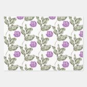 Anemone Birthday Wrapping Paper Sheets Geschenkpapier Set (Vorderseite 3)