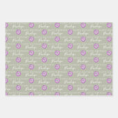 Anemone Birthday Wrapping Paper Sheets Geschenkpapier Set (Vorderseite 2)