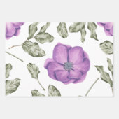 Anemone Birthday Wrapping Paper Sheets Geschenkpapier Set (Vorderseite)
