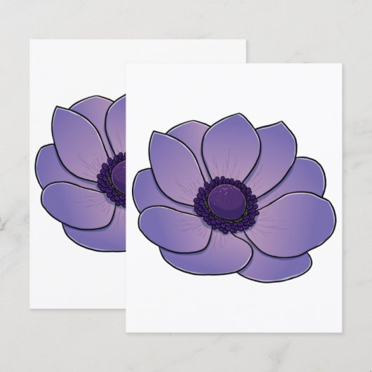 Anemone-Blume (Vorne/Hinten)