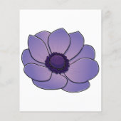 Anemone-Blume (Rückseite)