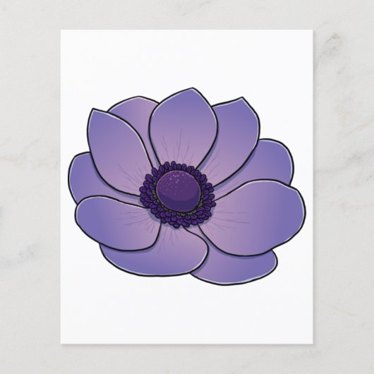 Anemone-Blume (Vorderseite)