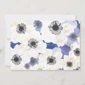 Anemone Blume Bat Mitzvah Einladung (Rückseite)