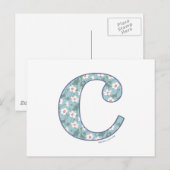 Anemone Blume C Postkarte (Vorne/Hinten)