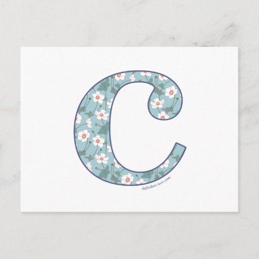 Anemone Blume C Postkarte (Vorderseite)
