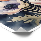 Anemone Blume Handmade Water Color Poster (Ecke)
