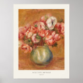 Anemone-Blume im Vase Auguste Renoir Poster (Vorne)