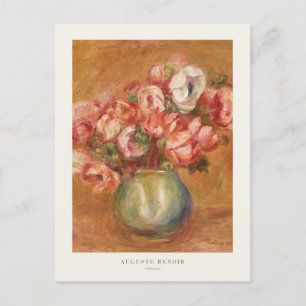 Anemone-Blume im Vase Auguste Renoir Postkarte